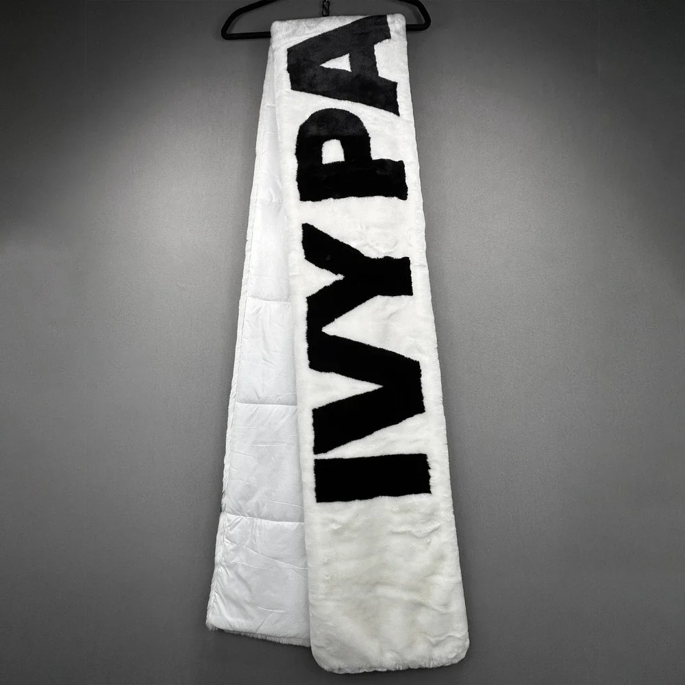 Adidas x Ivy Park Beyonce Faux Fur Scarf Oversized Statement Stole Streetwear